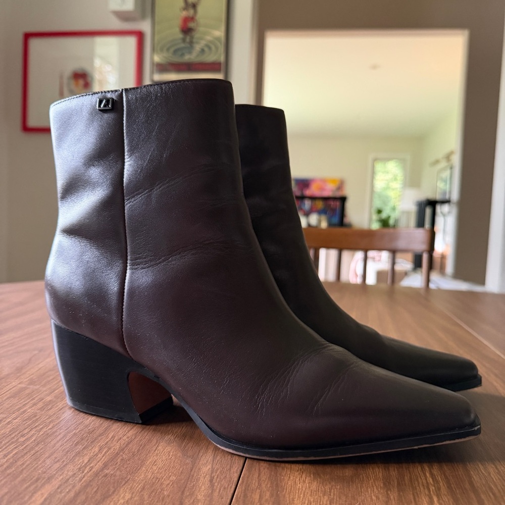 Franco Sarto Women's Vivian Western Block Heel Booties 9W
